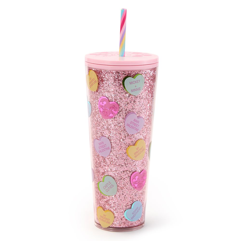 Mickey and Minnie Mouse Valentine's Day 24 oz. Starbucks&reg; Travel Tumbler with Straw