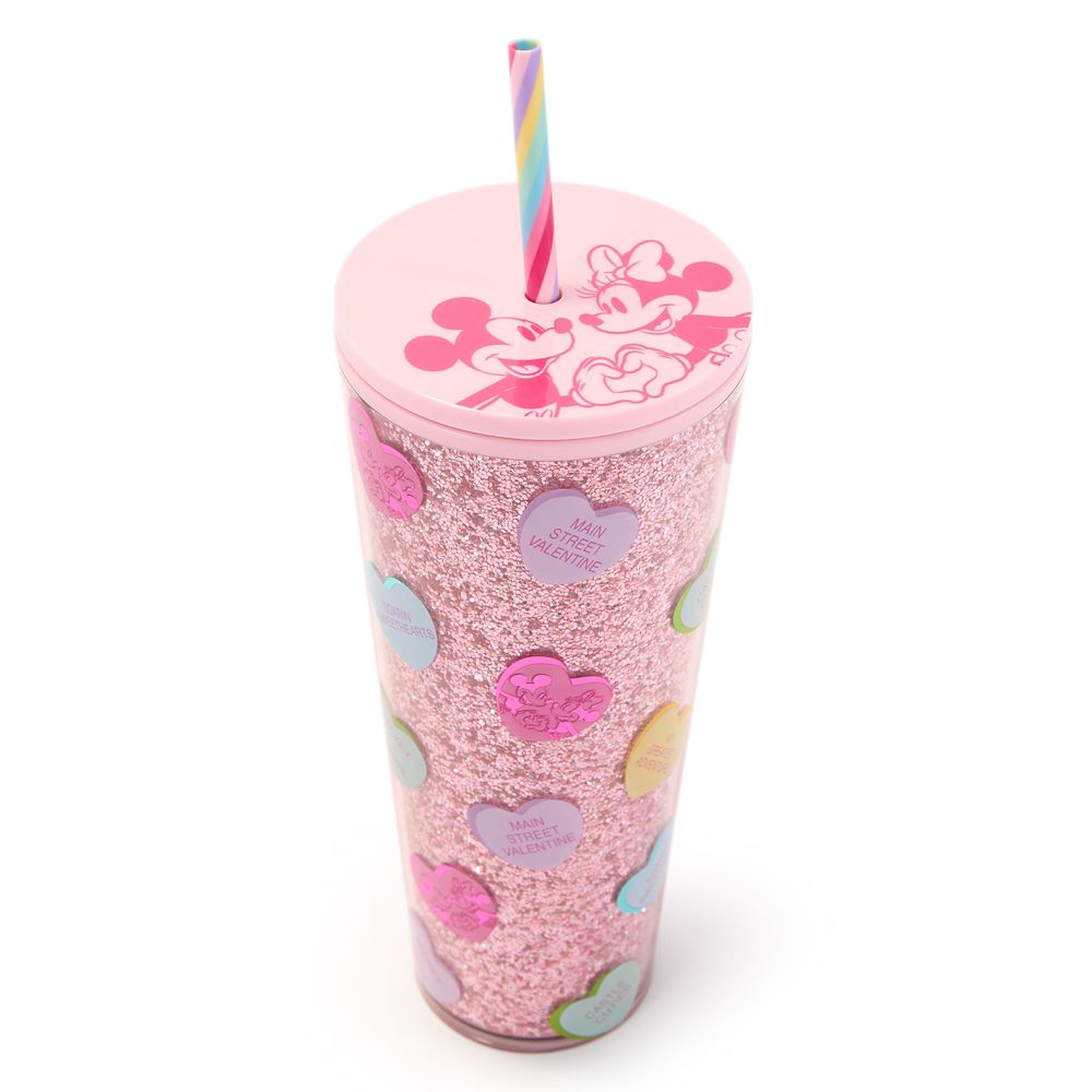 Mickey and Minnie Mouse Valentine's Day 24 oz. Starbucks&reg; Travel Tumbler with Straw
