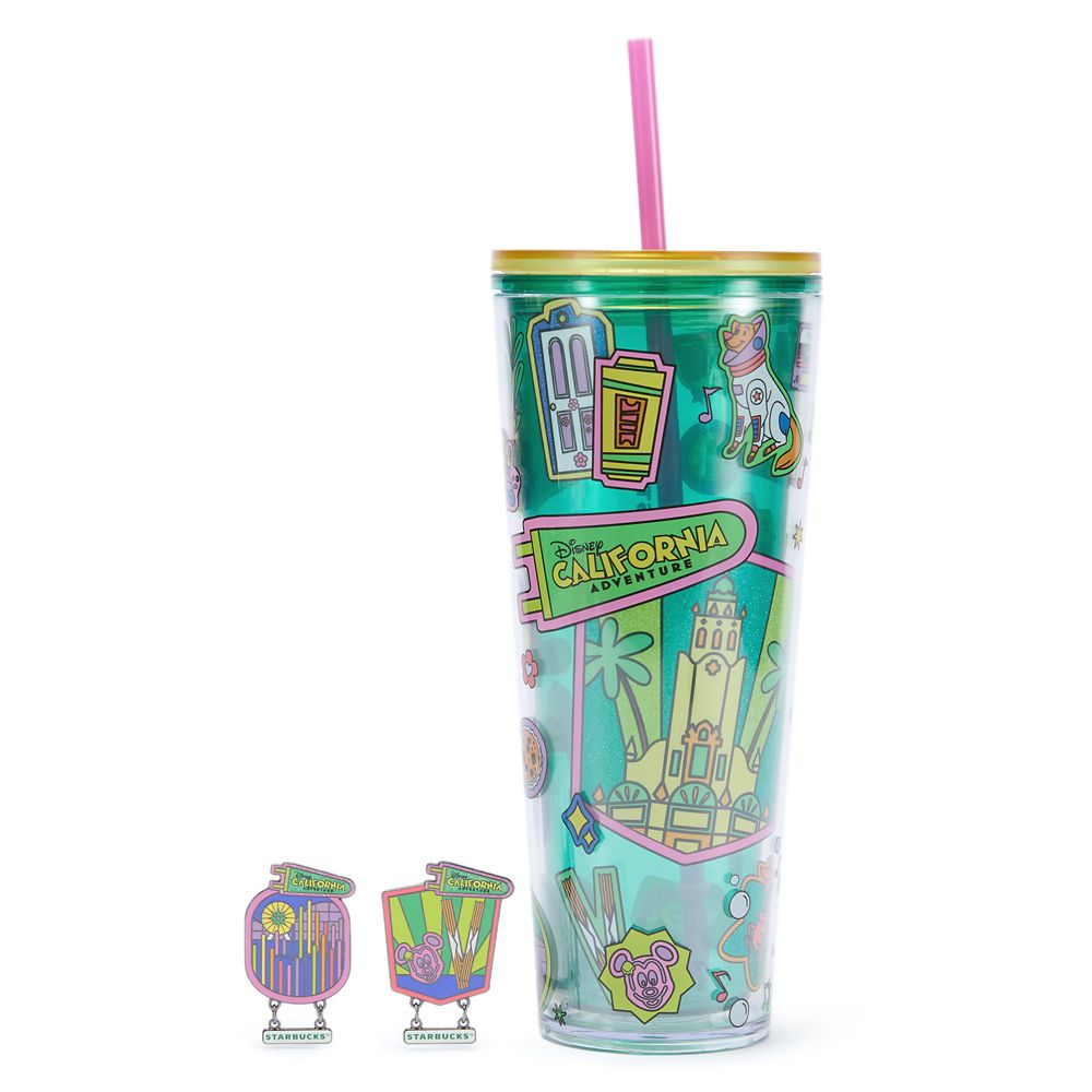 Disney California Adventure 24 oz. Starbucks Tumbler with Mystery Pin Blind Pack &ndash; 2-Pc.