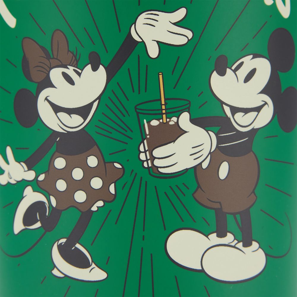 Mickey and Minnie Mouse 24 oz. Starbucks&reg; Stainless Steel Tumbler with Straw