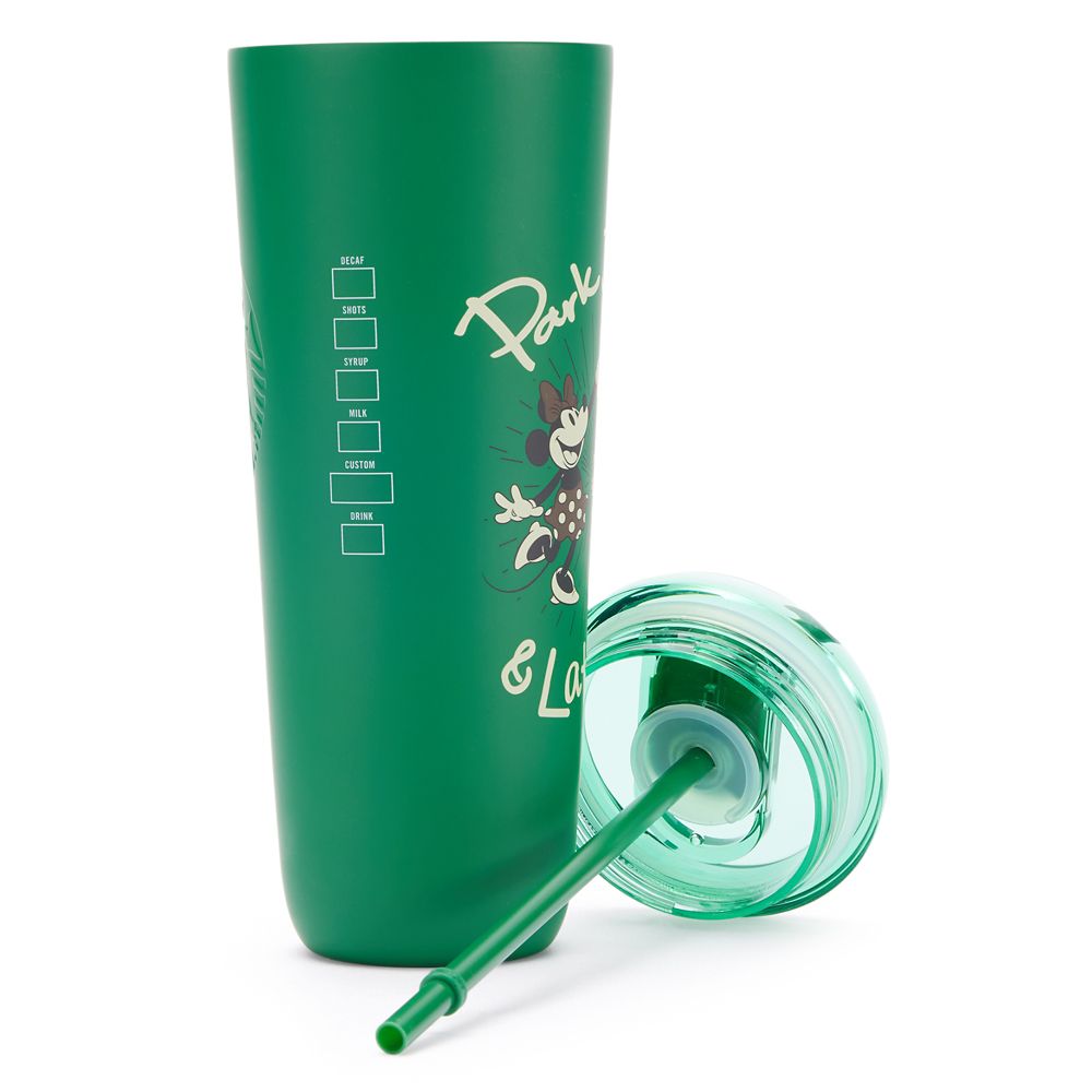 Mickey and Minnie Mouse 24 oz. Starbucks&reg; Stainless Steel Tumbler with Straw