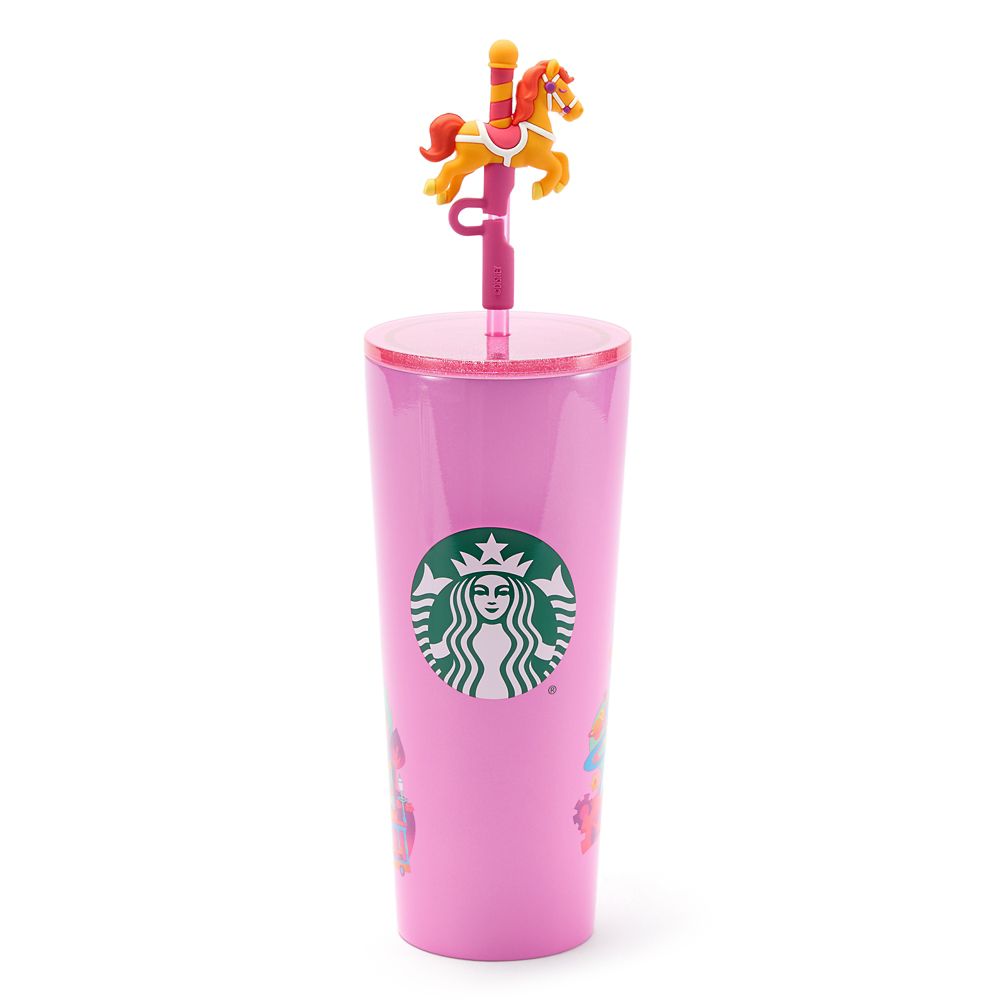 Magic Kingdom 24 oz. Stainless Steel Starbucks&reg; Travel Tumbler with Straw &ndash; Walt Disney World