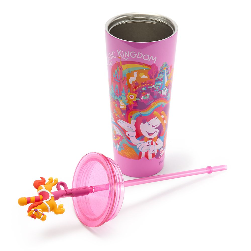 Magic Kingdom 24 oz. Stainless Steel Starbucks&reg; Travel Tumbler with Straw &ndash; Walt Disney World