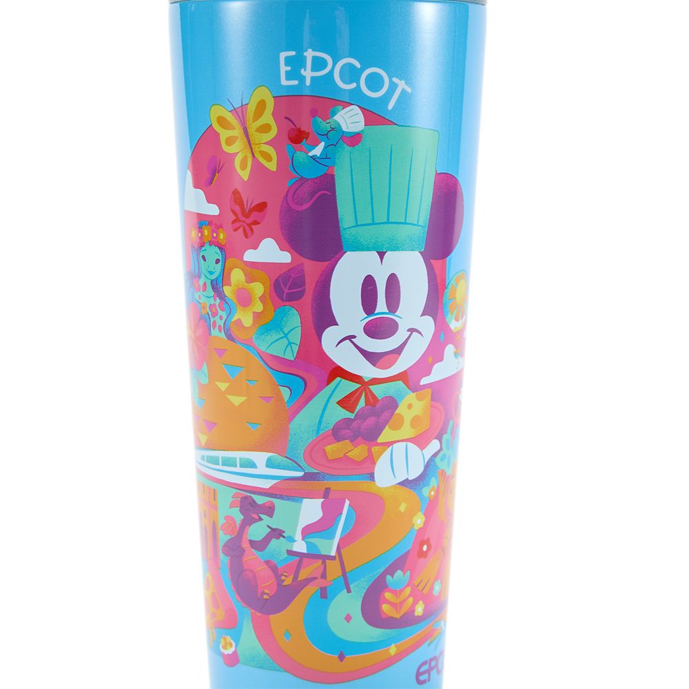 EPCOT 24 oz. Stainless Steel Starbucks&reg; Travel Tumbler with Straw &ndash; Walt Disney World