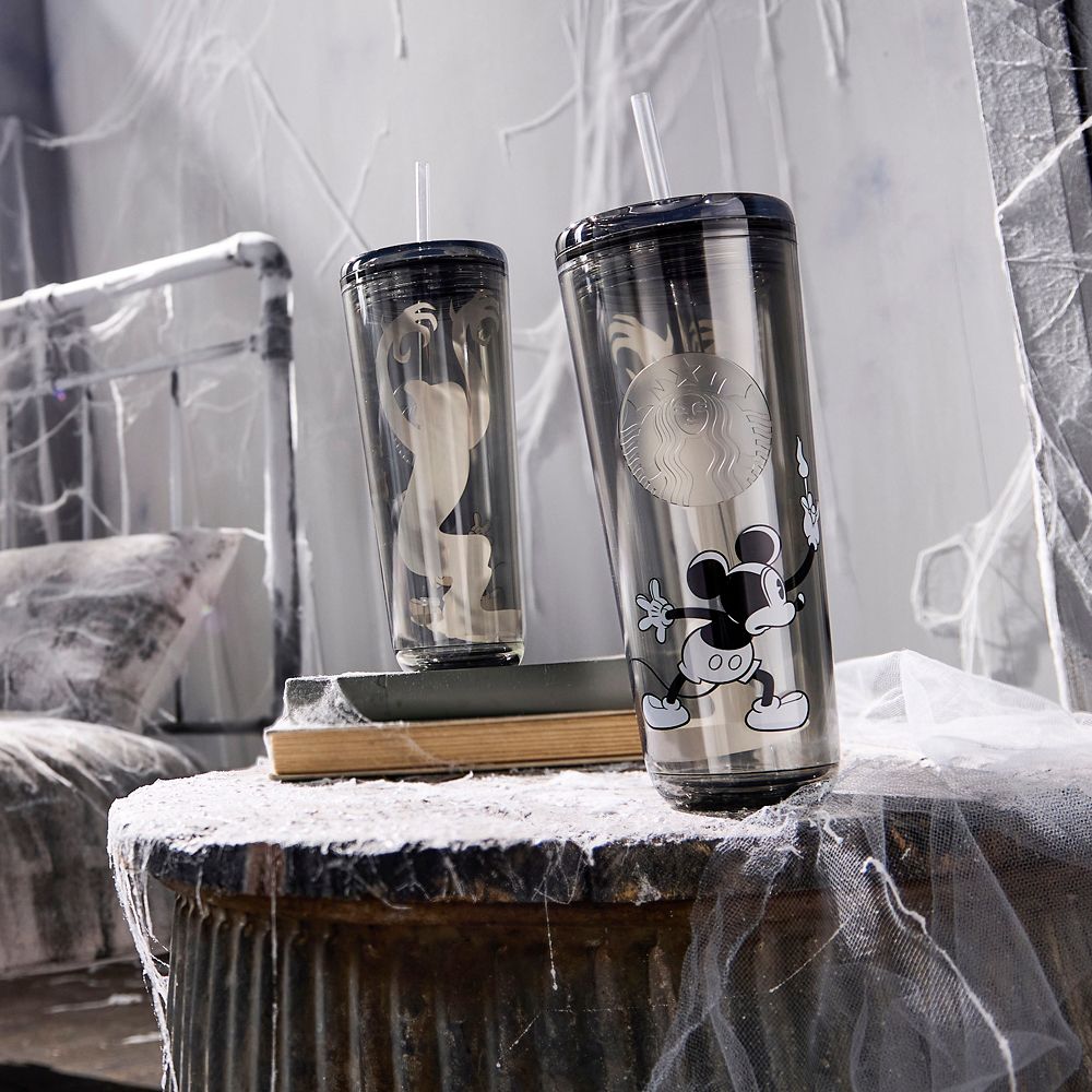 Mickey Mouse Translucent 24 oz. Starbucks&reg; Tumbler with Straw &ndash; The Haunted House &ndash; Exclusive