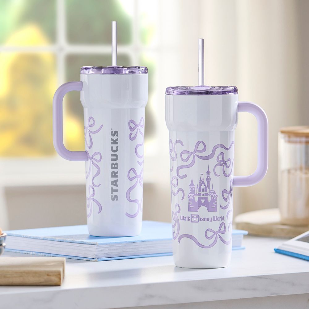 Walt Disney World 24 oz. Stainless Steel Starbucks&reg; Travel Tumbler with Straw &ndash; Lavender