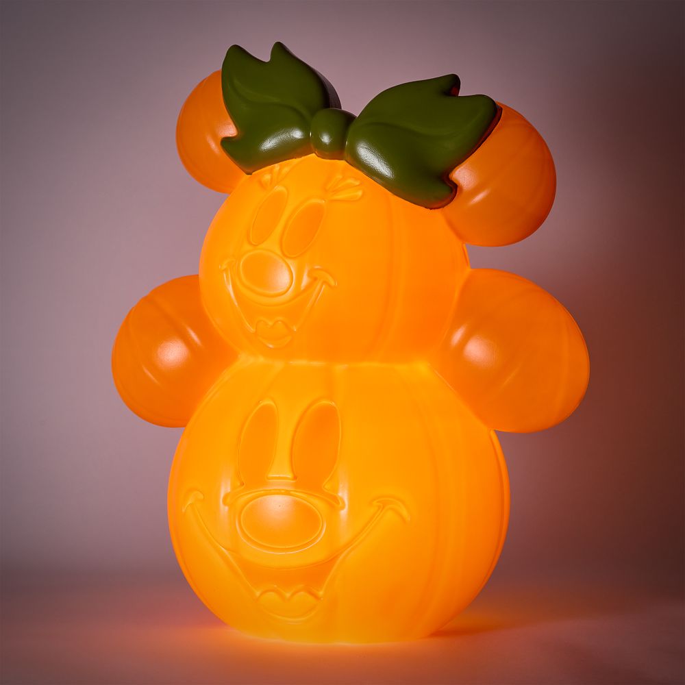 Mickey and Minnie Mouse Halloween Pumpkin Light-Up Decor &ndash; Exclusive