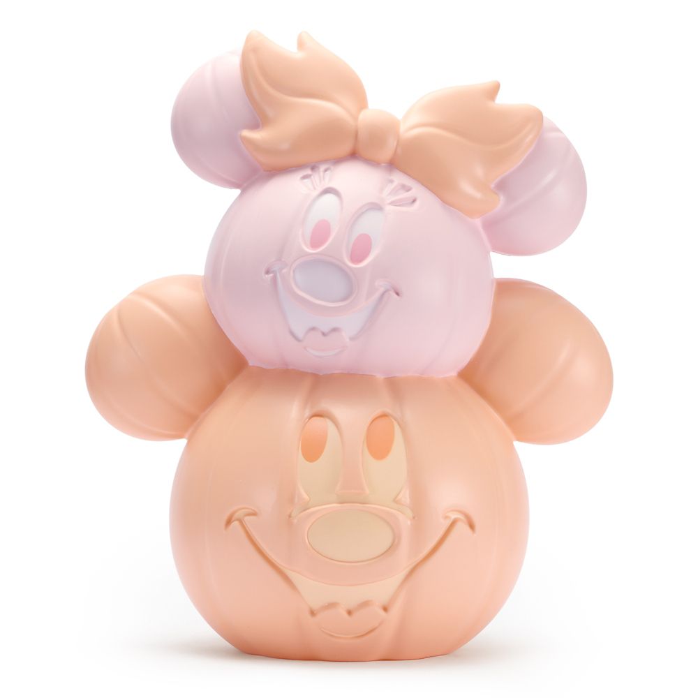 Mickey and Minnie Mouse Halloween Pastel Pumpkin Light-Up Decor