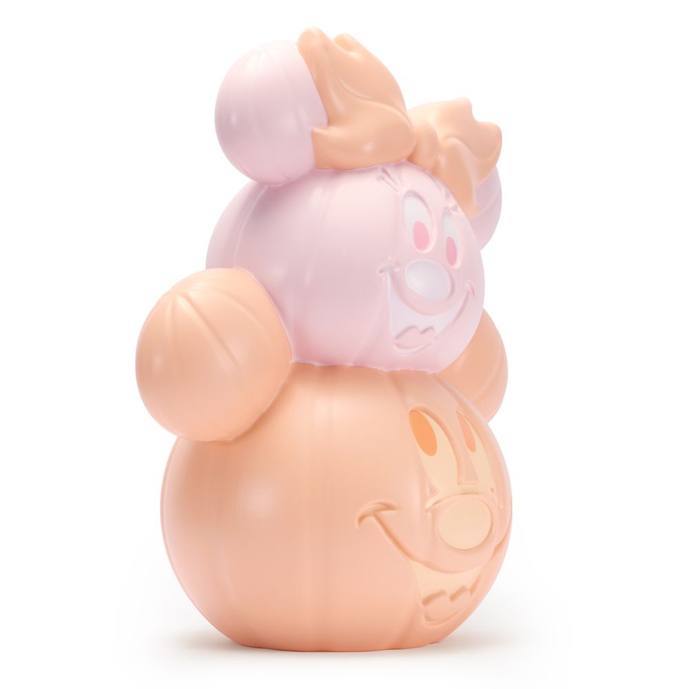 Mickey and Minnie Mouse Halloween Pastel Pumpkin Light-Up Decor