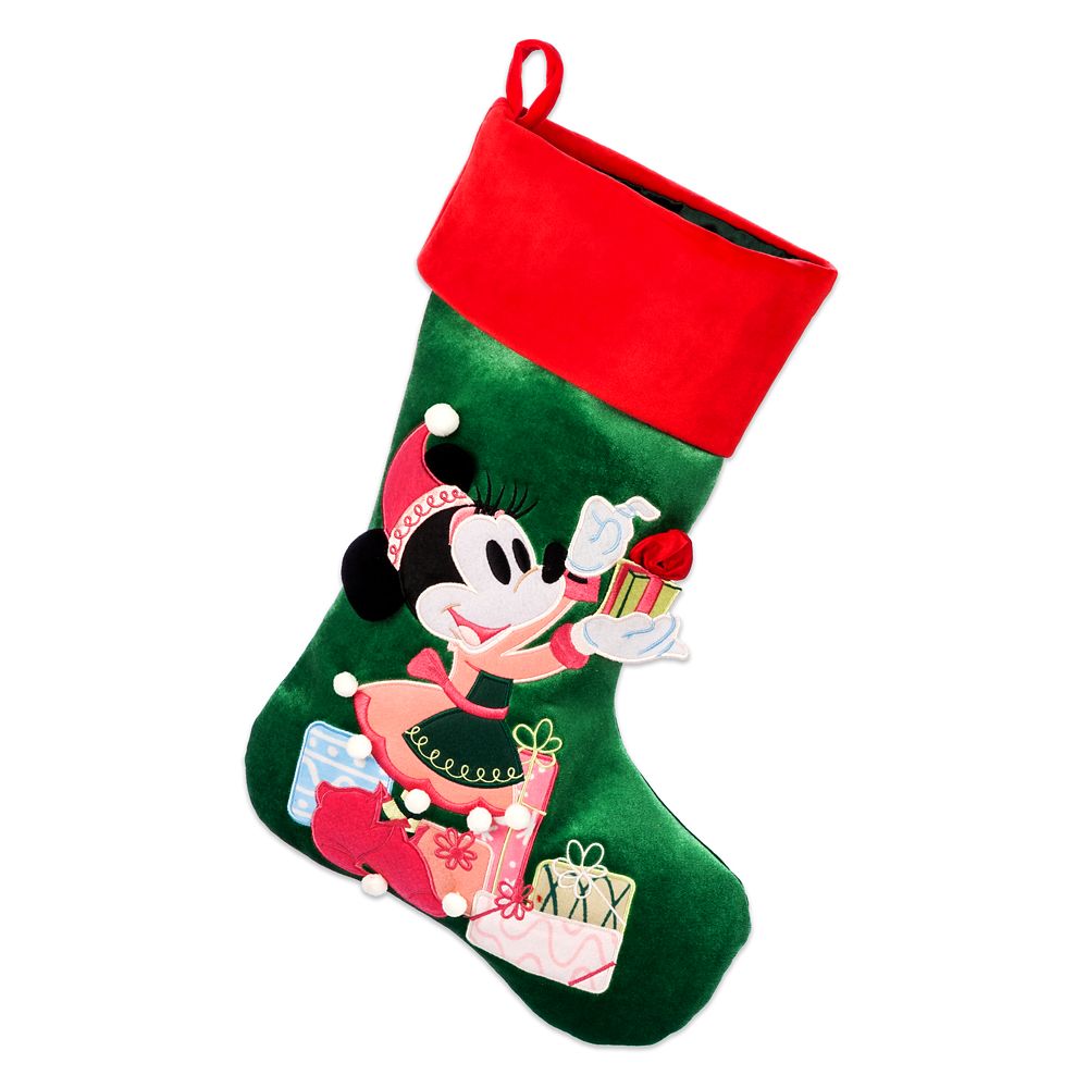 Minnie Mouse Holiday Stocking &ndash; Personalized