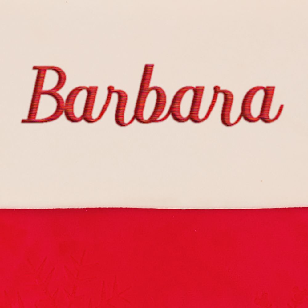 Santa Minnie Mouse Holiday Stocking - Personalized