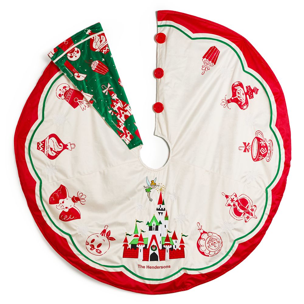 Tinker Bell and Fantasyland Castle Holiday Tree Skirt  Personalized Official shopDisney