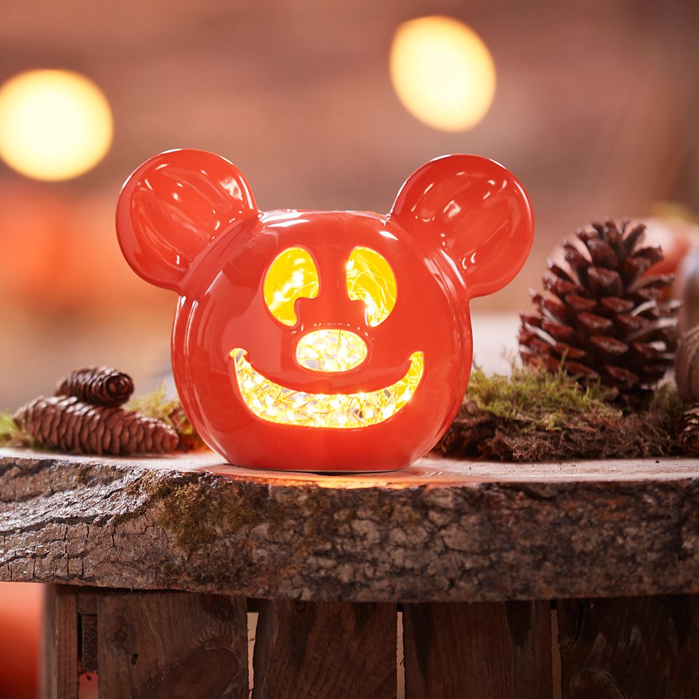 Mickey Mouse Halloween Jack-o'-Lantern Votive Candle Holder