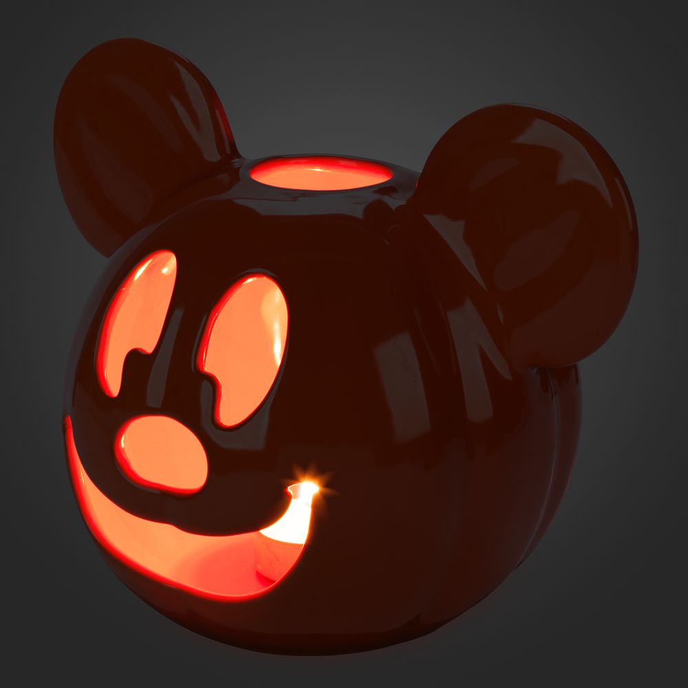 Mickey Mouse Halloween Jack-o'-Lantern Votive Candle Holder