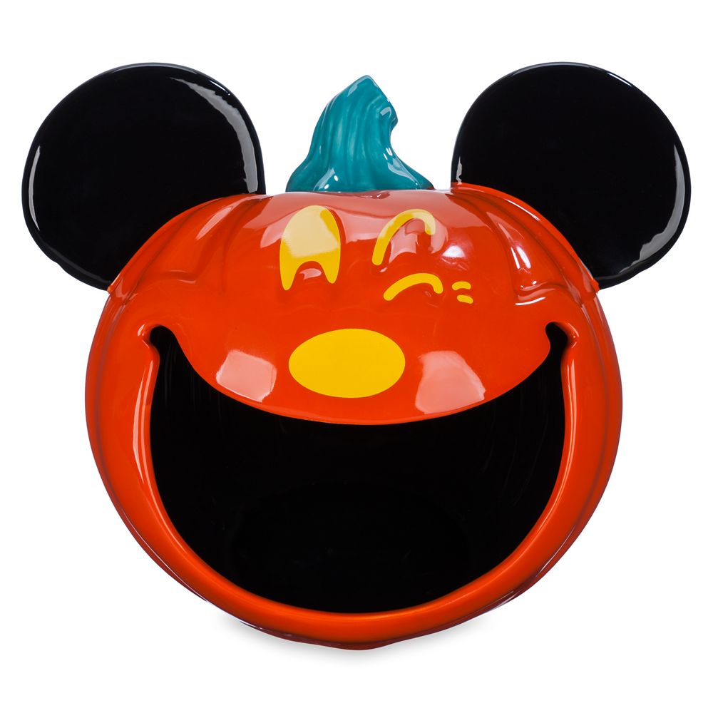 Mickey Mouse Jack-o'-Lantern Halloween Candy Bowl
