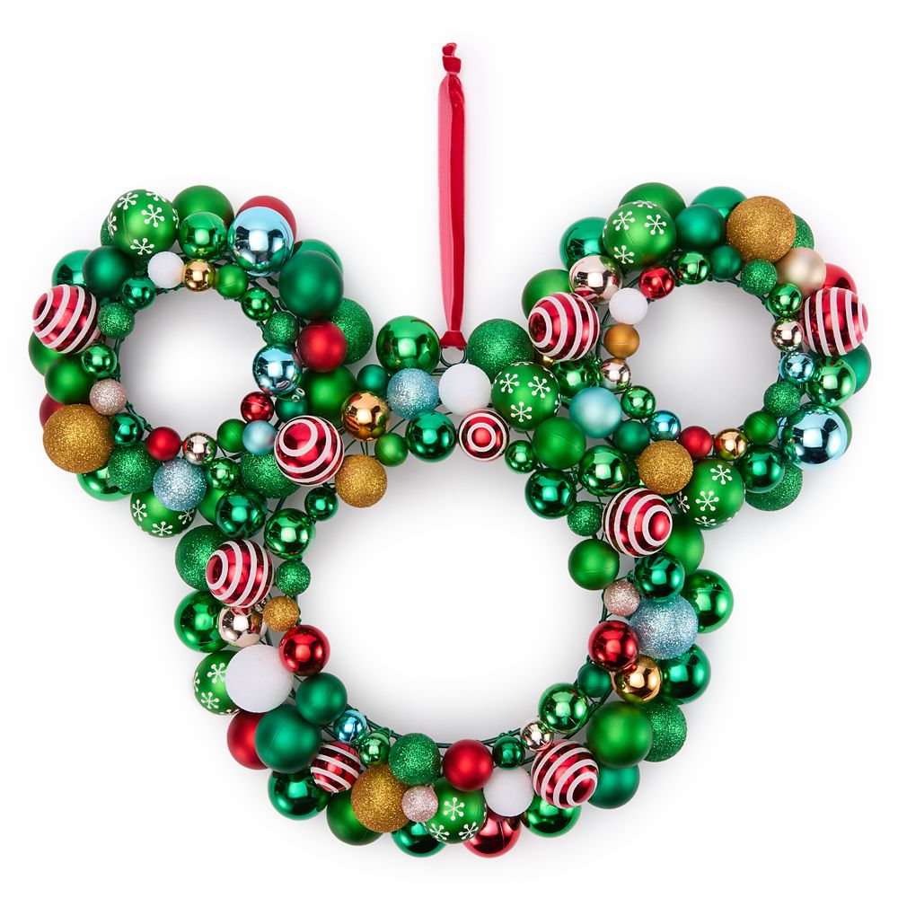Mickey Mouse Icon Ornament Holiday Wreath Official shopDisney