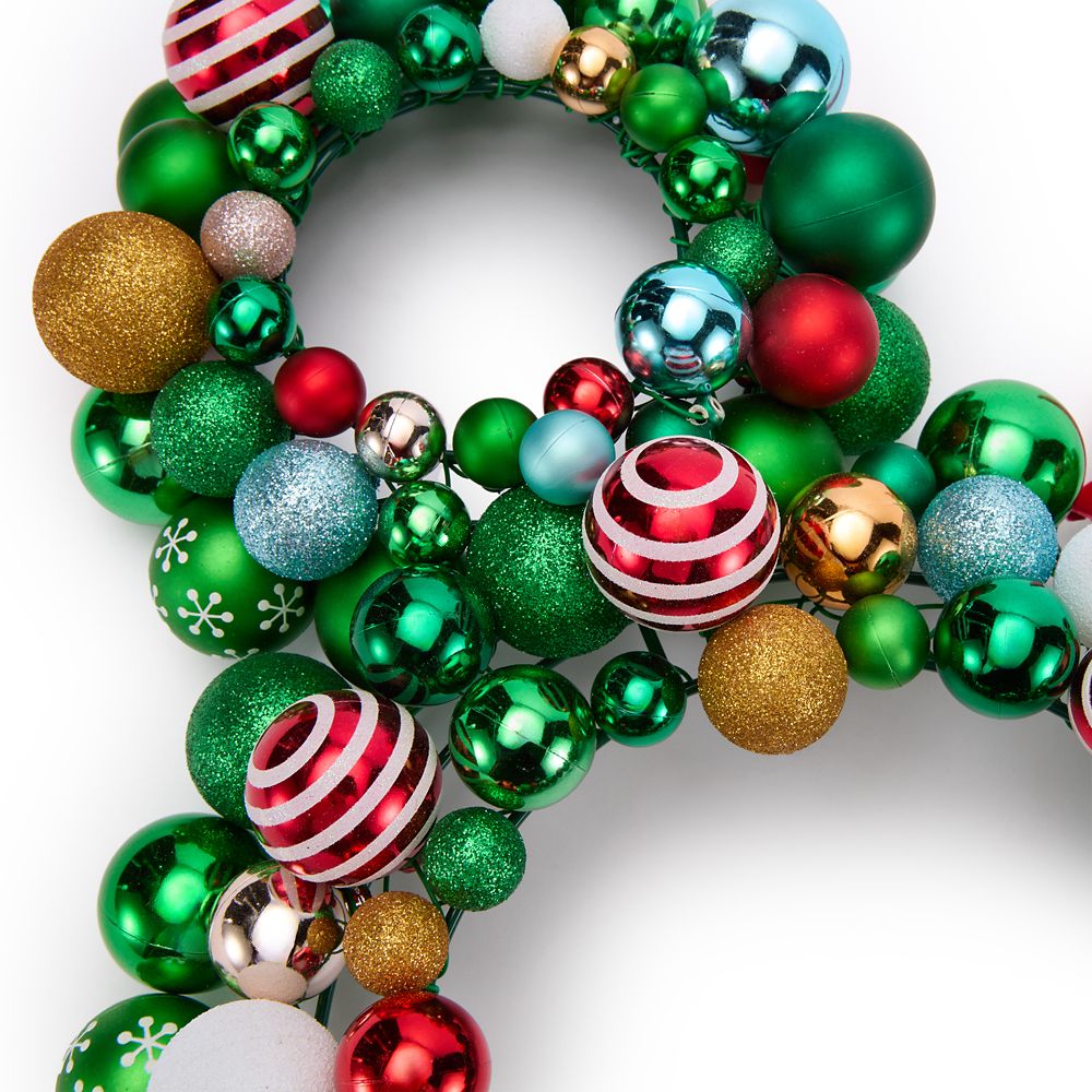 Mickey Mouse Icon Ornament Holiday Wreath