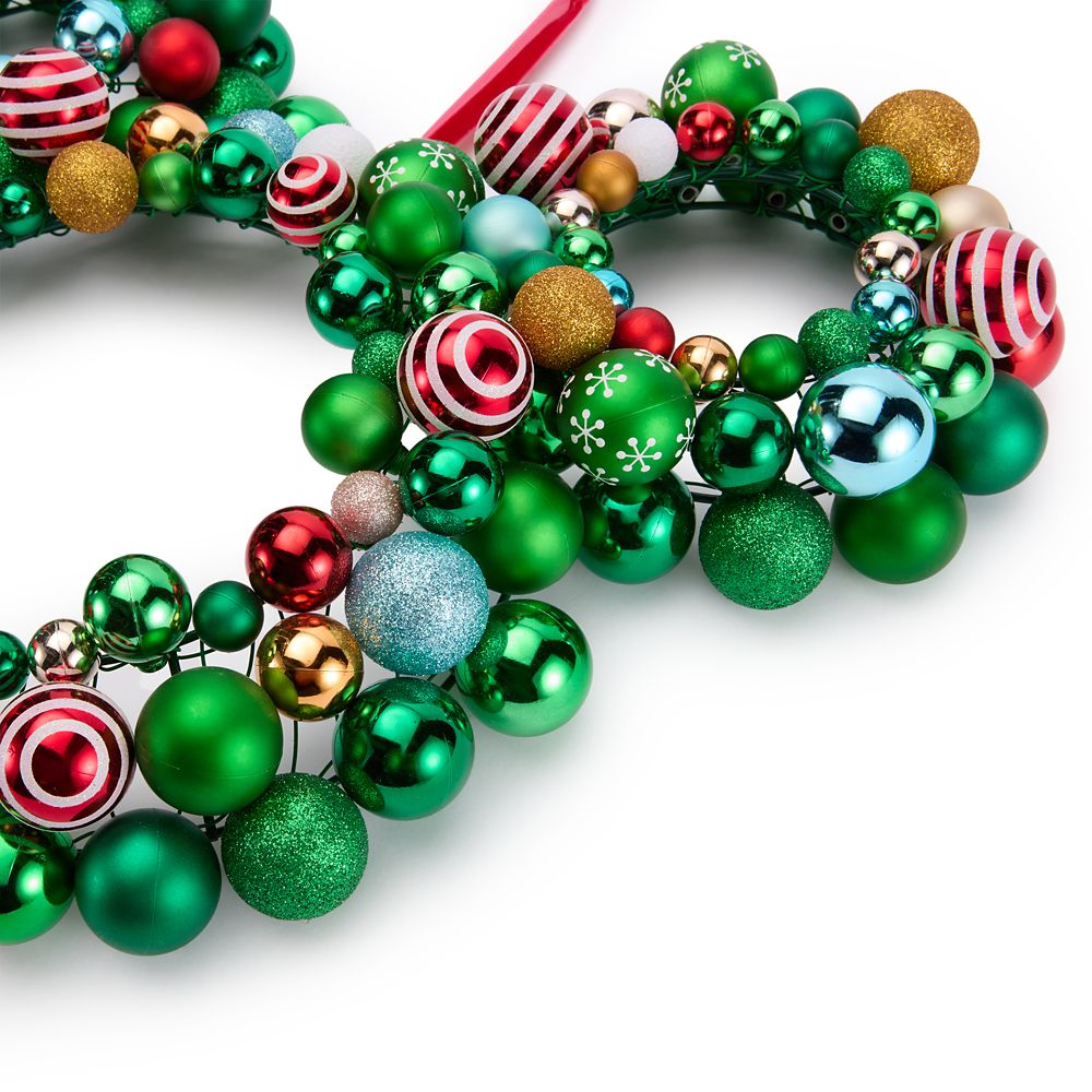 Mickey Mouse Icon Ornament Holiday Wreath