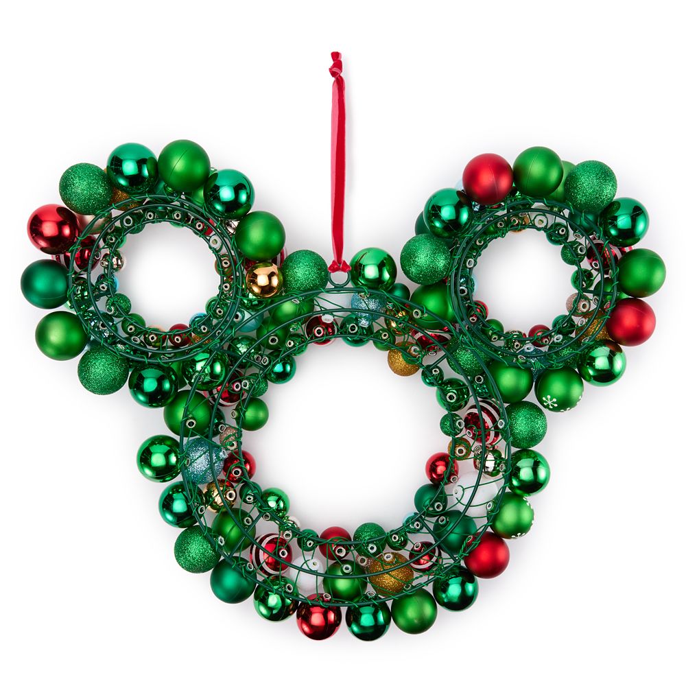 Mickey Mouse Icon Ornament Holiday Wreath