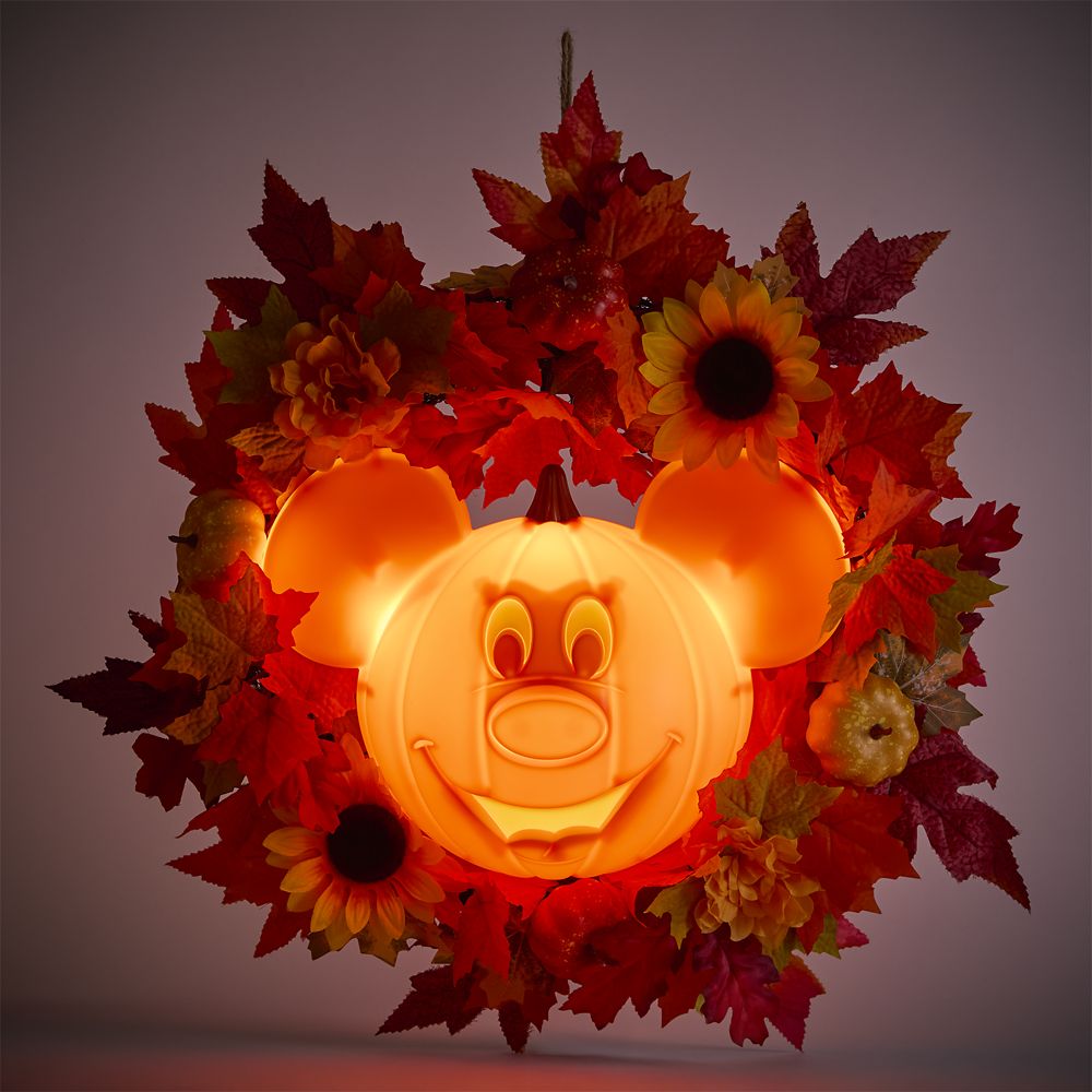 Mickey Mouse Halloween Light-Up Wreath