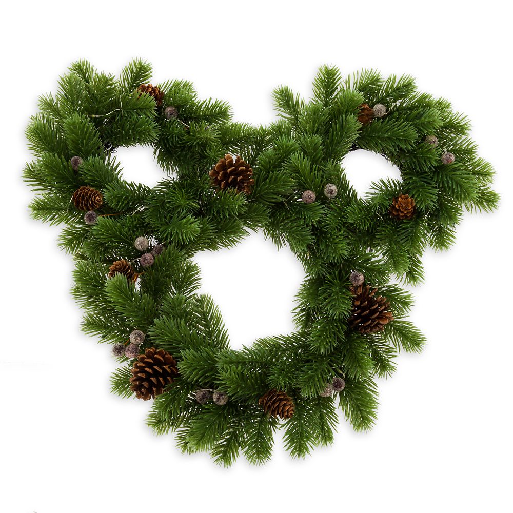 Mickey Mouse Icon Light-Up Holiday Wreath Official shopDisney