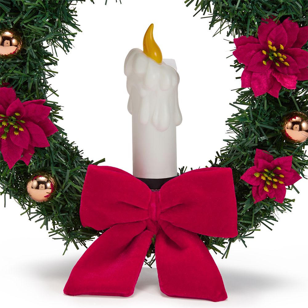 Mickey Mouse Icon Light-Up Holiday Wreath