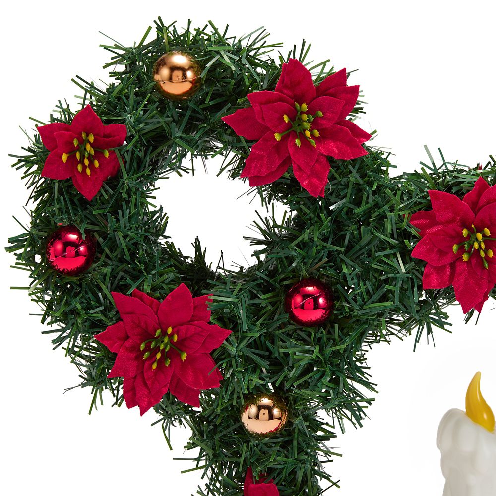 Mickey Mouse Icon Light-Up Holiday Wreath