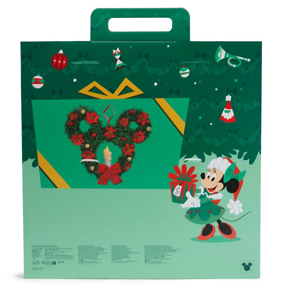 Mickey Mouse Icon Light-Up Holiday Wreath