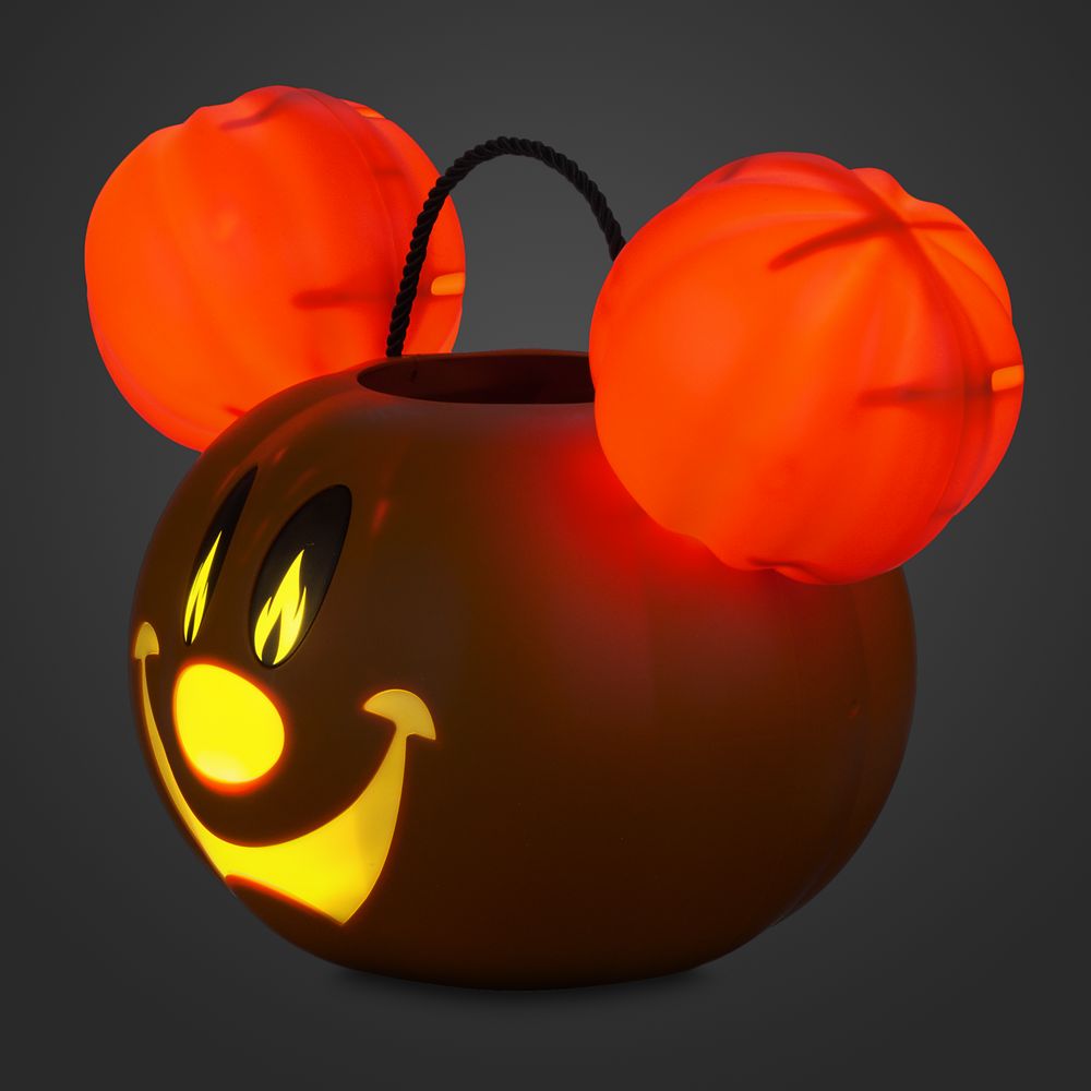 Mickey Mouse Halloween Pumpkin Light-Up Treat Bucket