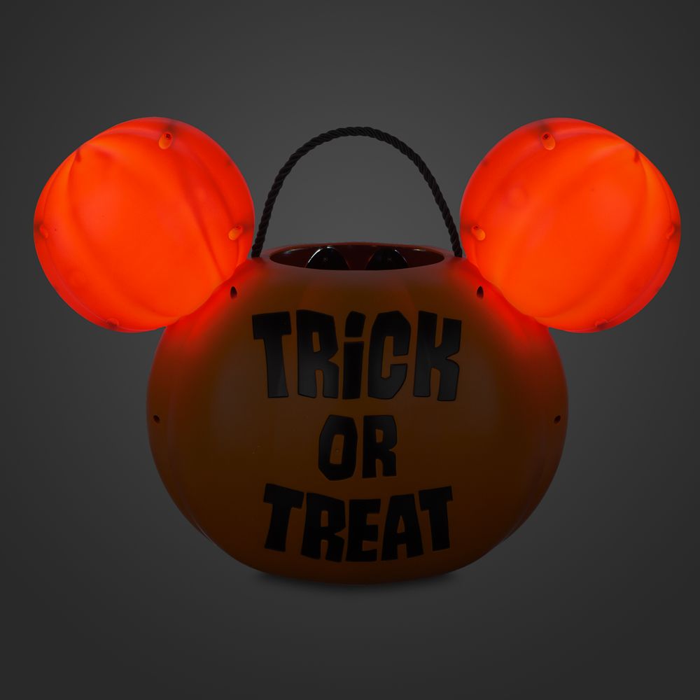 Mickey Mouse Halloween Pumpkin Light-Up Treat Bucket
