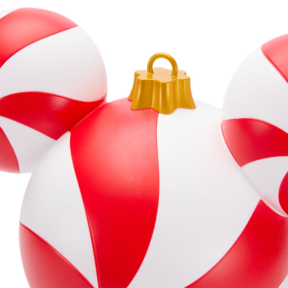 Mickey Mouse Icon Peppermint Swirl Light-Up Ornament &ndash; Large 18''
