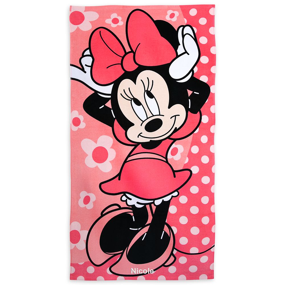 Minnie Mouse Beach Towel – Pink