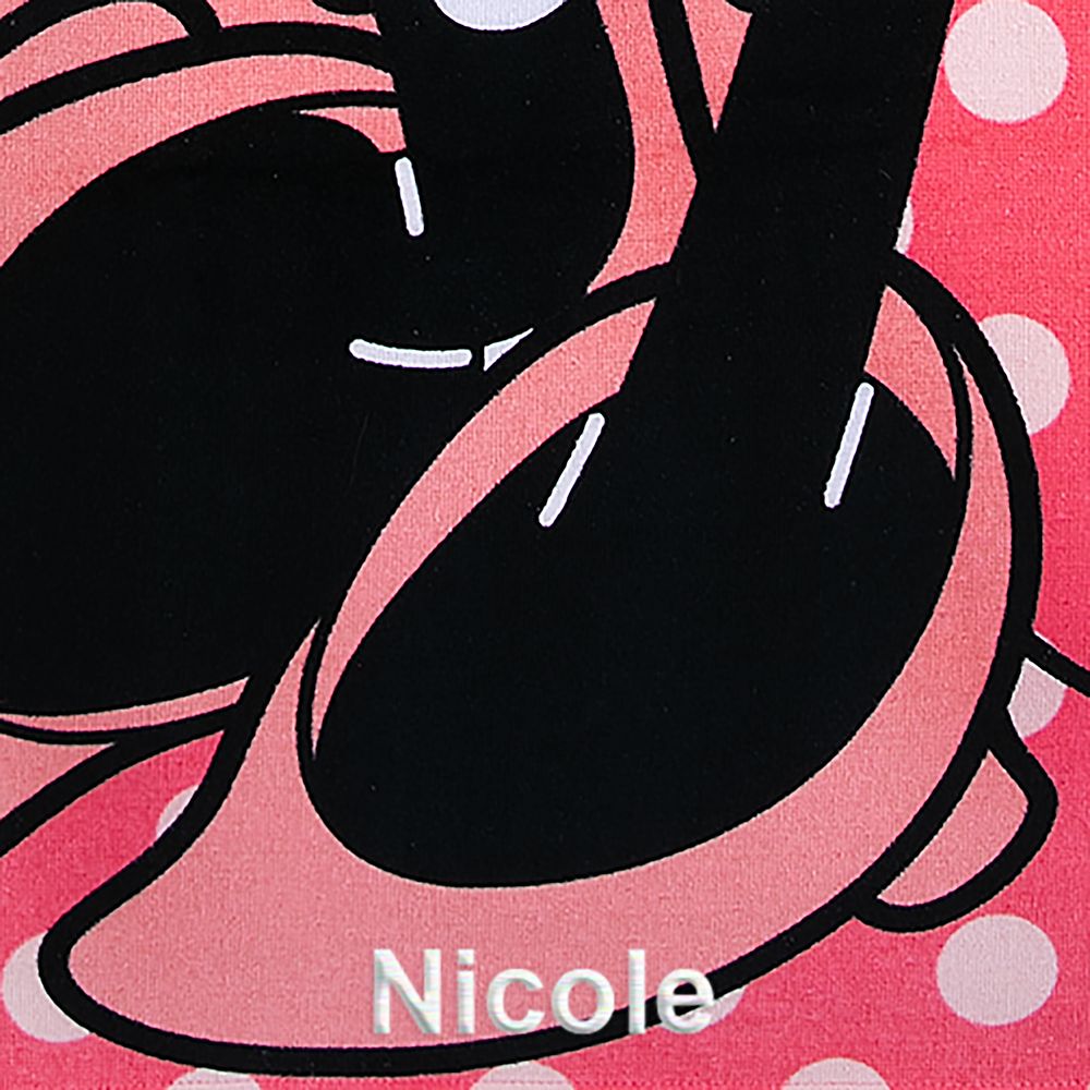 Minnie Mouse Beach Towel - Pink - Personalized