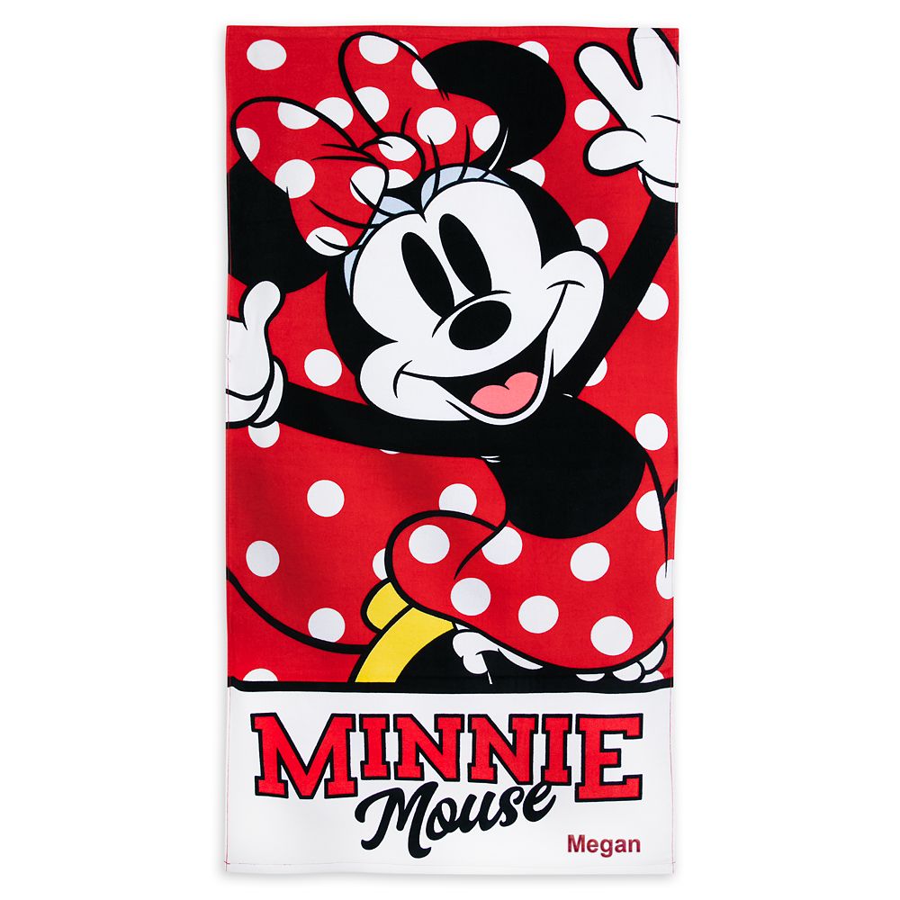 Minnie Mouse Beach Towel – Red