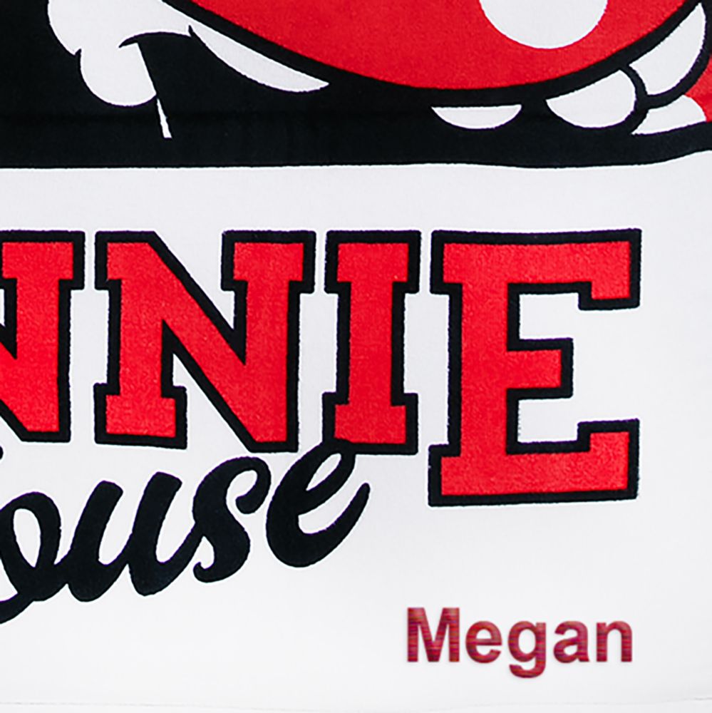 Minnie Mouse Beach Towel - Red - Personalized