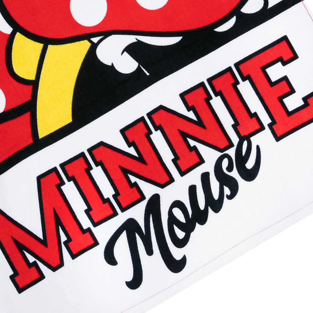 Minnie Mouse Beach Towel - Red - Personalized