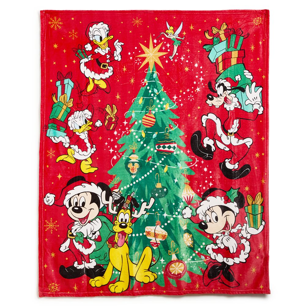 Mickey Mouse and Friends Holiday Throw Blanket Official shopDisney