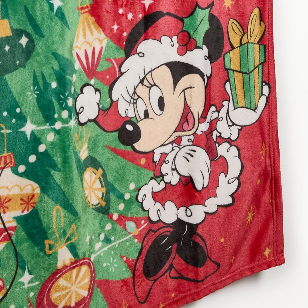 Mickey Mouse and Friends Holiday Throw Blanket