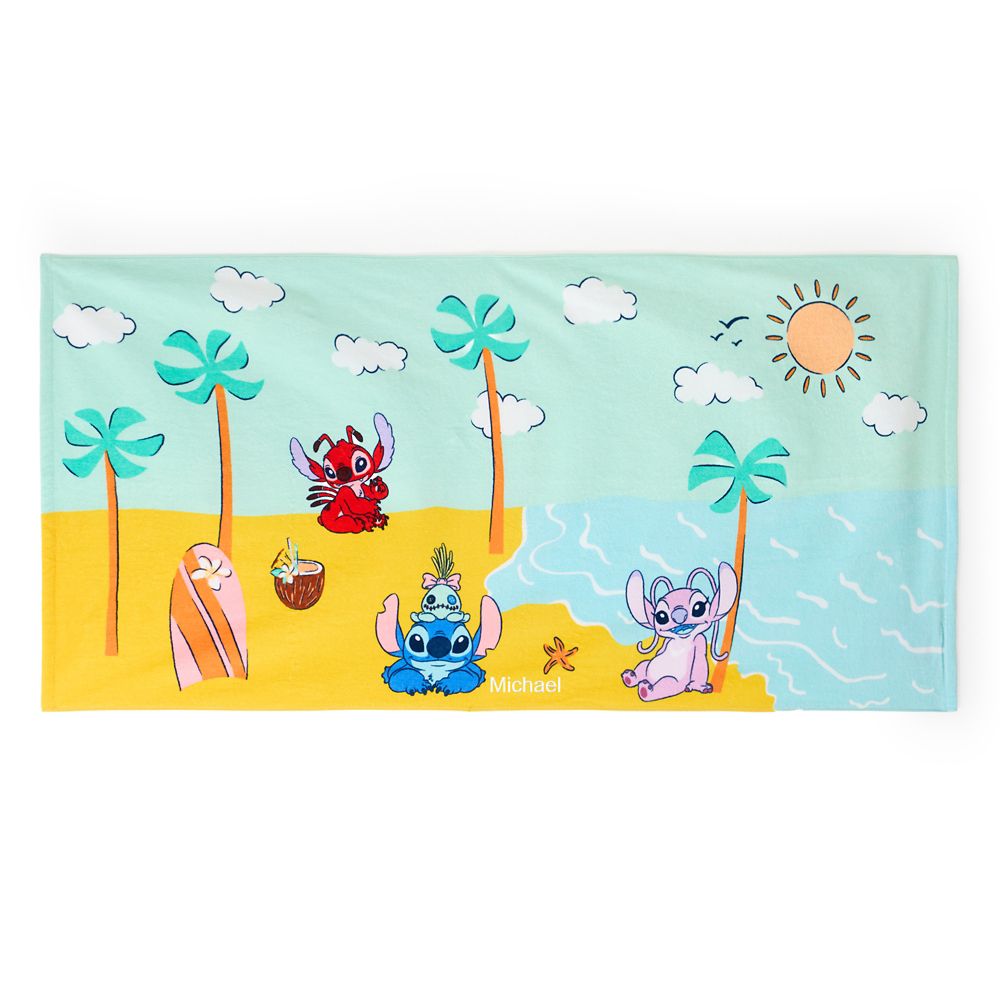 Leroy & Stitch Beach Towel &ndash; Personalized