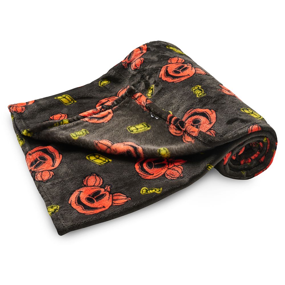 Mickey and Minnie Mouse Halloween Throw Blanket