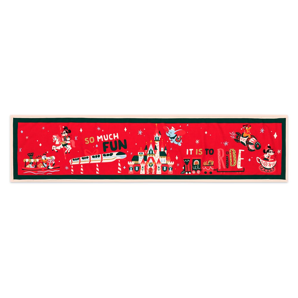 Mickey Mouse and Friends Fantasyland Castle Reversible Holiday Table Runner Official shopDisney