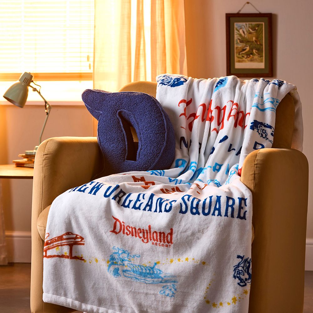 Disneyland Map Throw Blanket - Disneyland 70th Anniversary