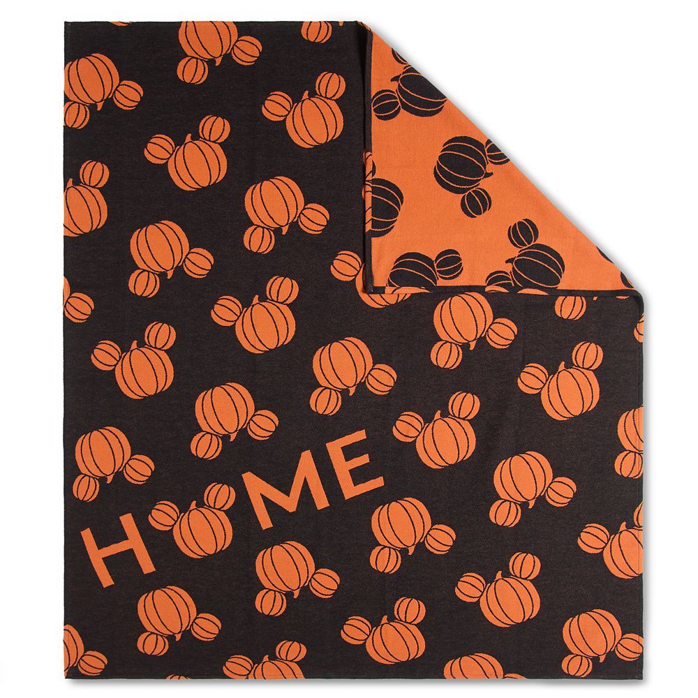 Mickey Mouse Halloween Pumpkin Throw Blanket