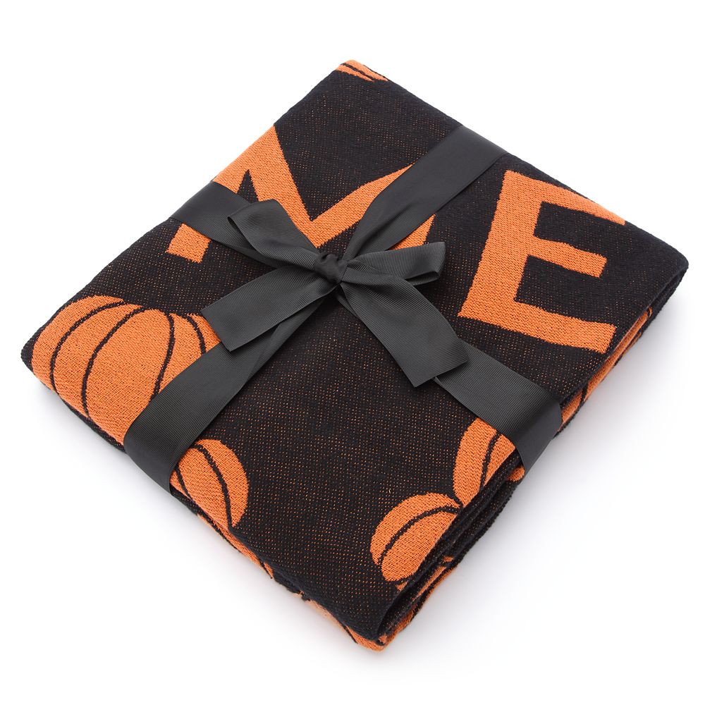 Mickey Mouse Halloween Pumpkin Throw Blanket