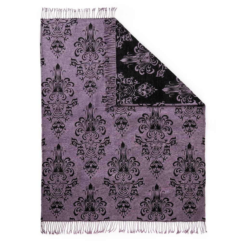 The Haunted Mansion Wallpaper Throw Blanket Official shopDisney