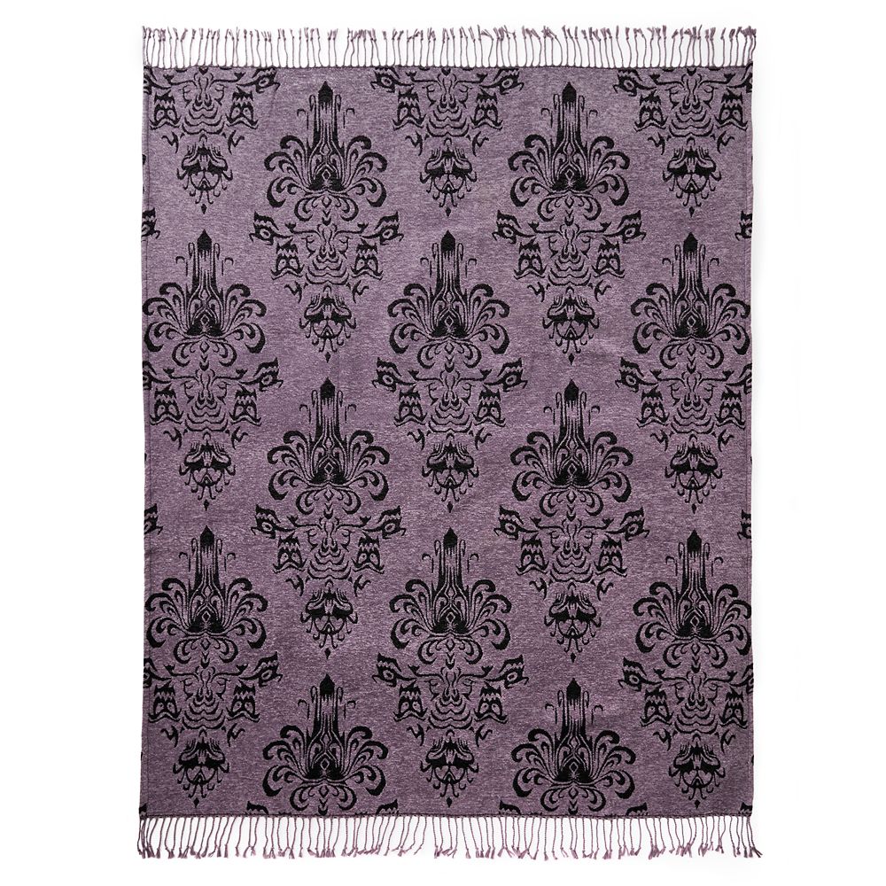 The Haunted Mansion Wallpaper Throw Blanket
