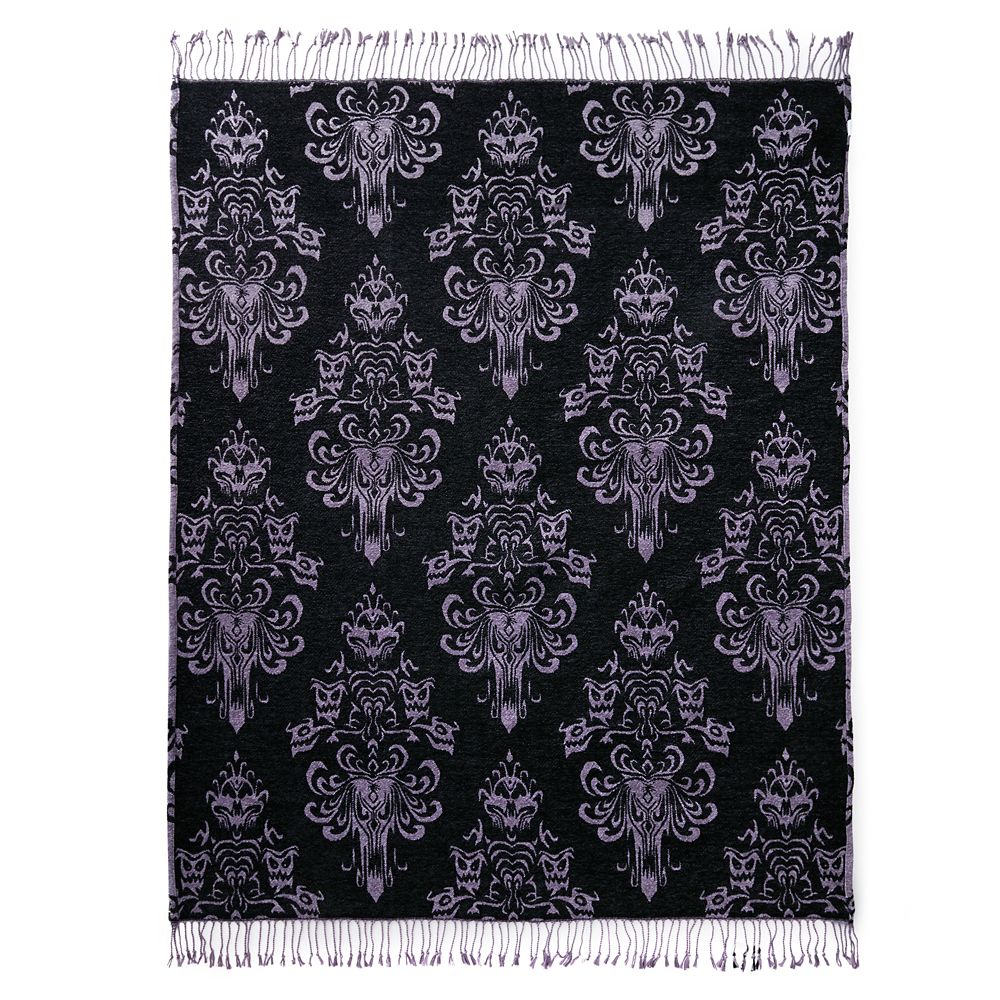 The Haunted Mansion Wallpaper Throw Blanket