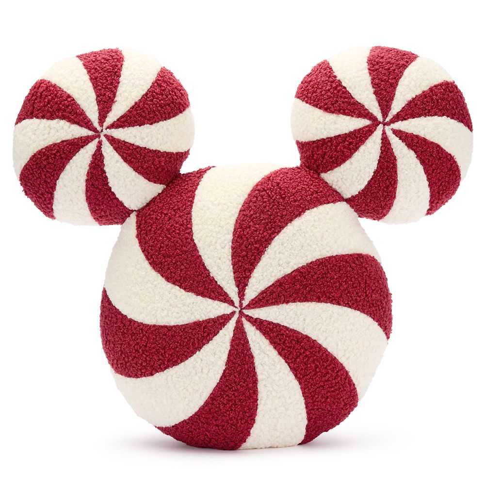 Mickey Mouse Icon Peppermint Swirl Throw Pillow Official shopDisney