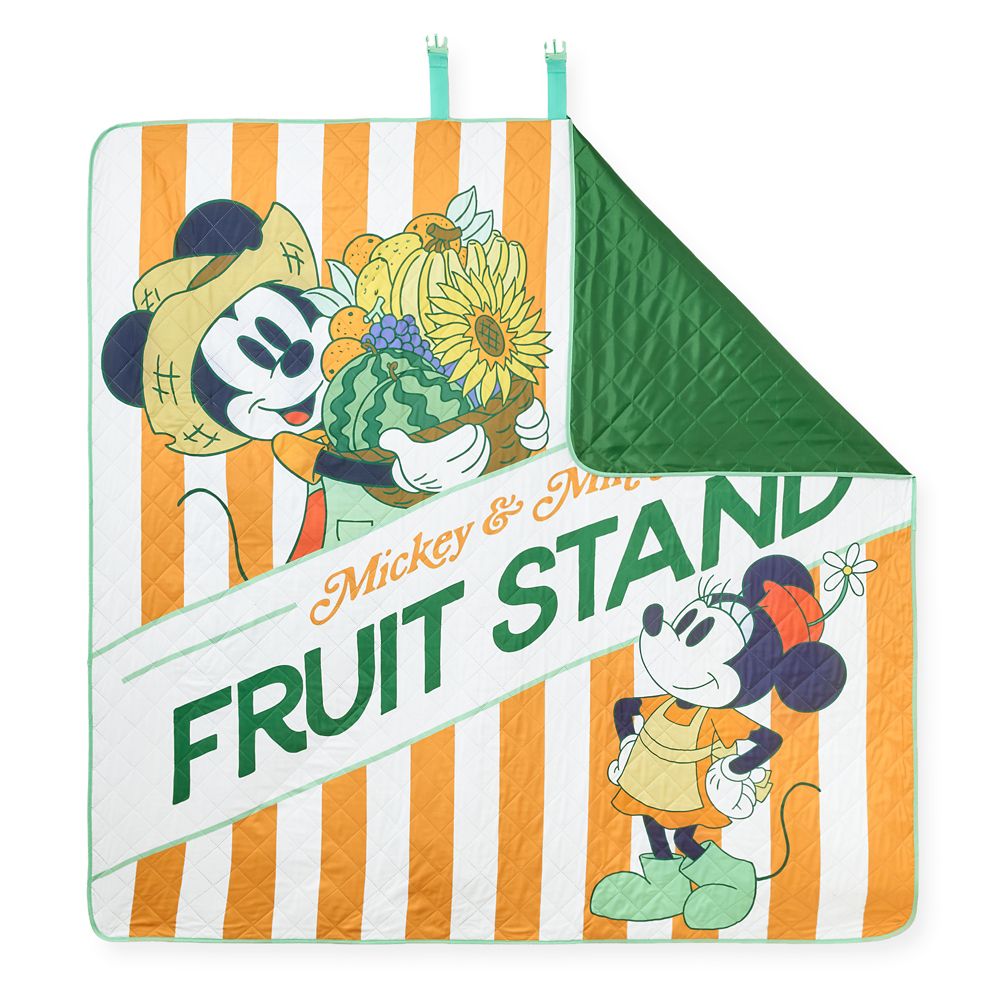 Mickey and Minnie Mouse Fruit Stand Picnic Blanket