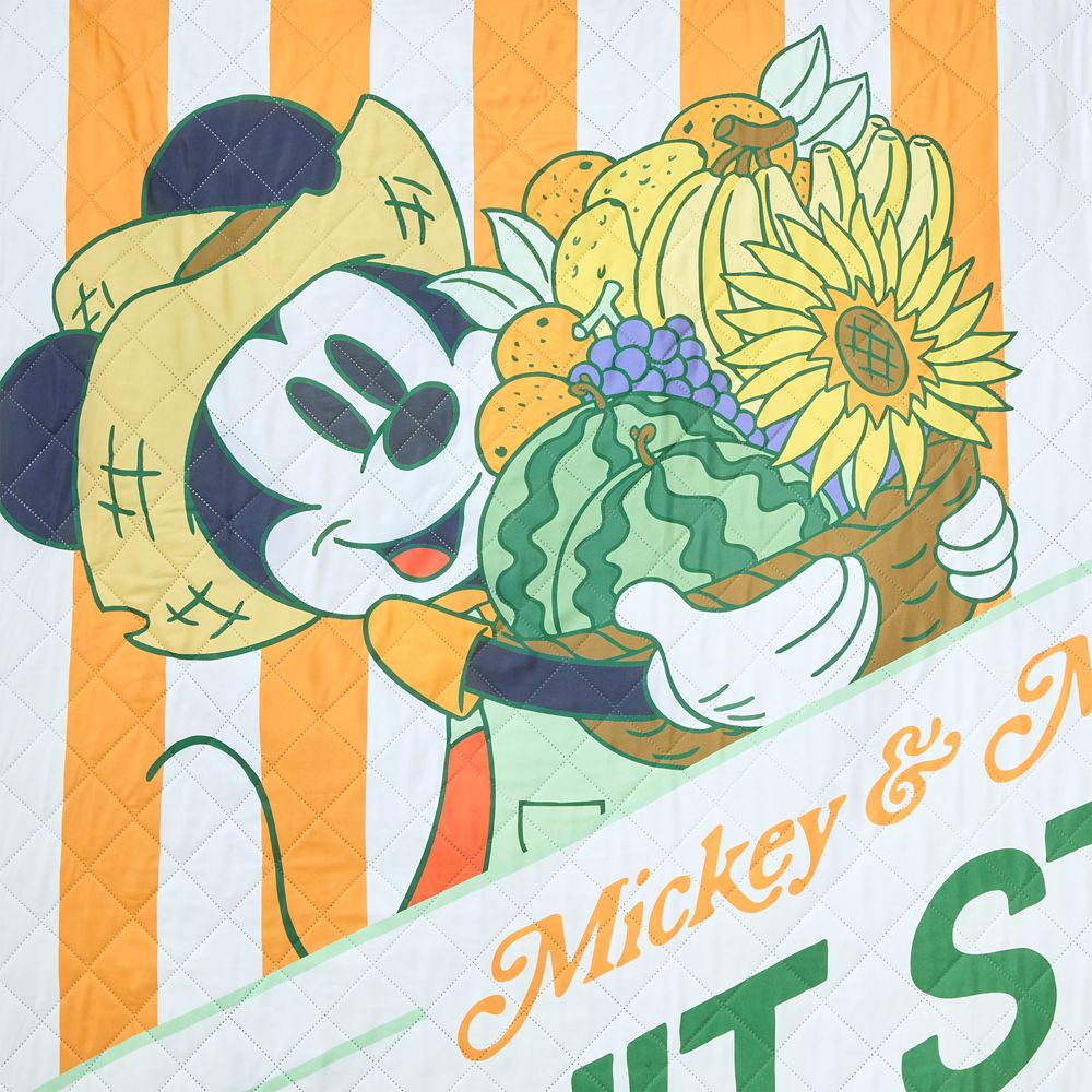 Mickey and Minnie Mouse Fruit Stand Picnic Blanket